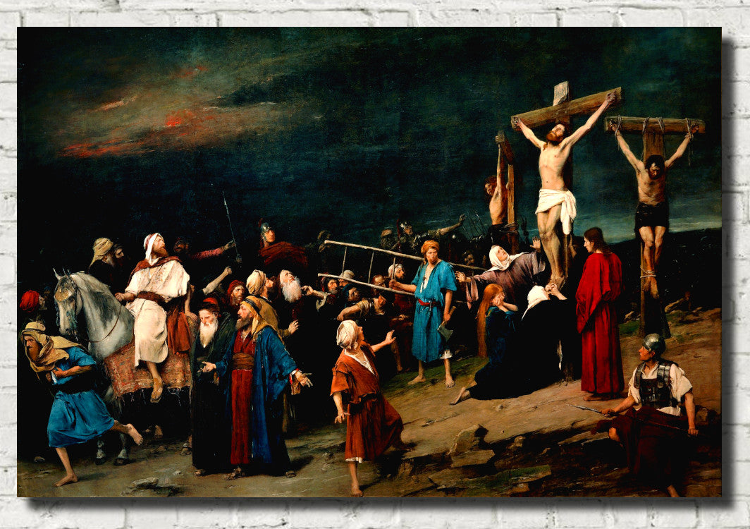 Mihály Munkácsy Fine Art Print, Jesus Crucifxion