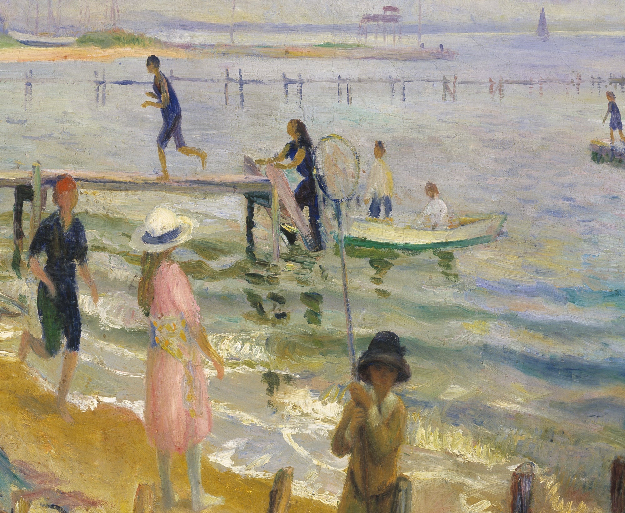Jetties at Bellport, William Glackens Fine Art Print