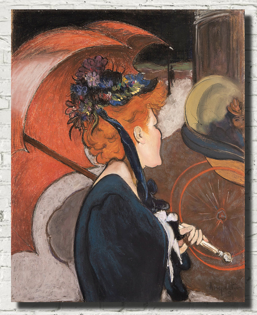 Louis Anquetin Fine Art Print, Young Woman with Parasol