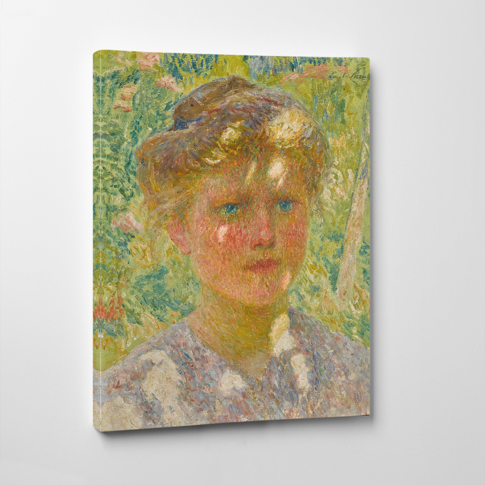 Girl with blonde hair, Emile Claus, Belgian Luminsm