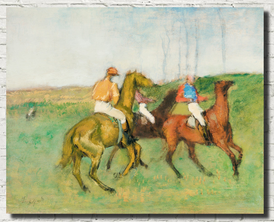 Edgar Degas, Fine Art Print : Jockeys and Race Horses