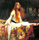 John William Waterhouse Fine Art Print, Lady of Shalott Lake