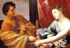 Guido Reni Fine Art Figure Print : Joseph and Potiphar's Wife