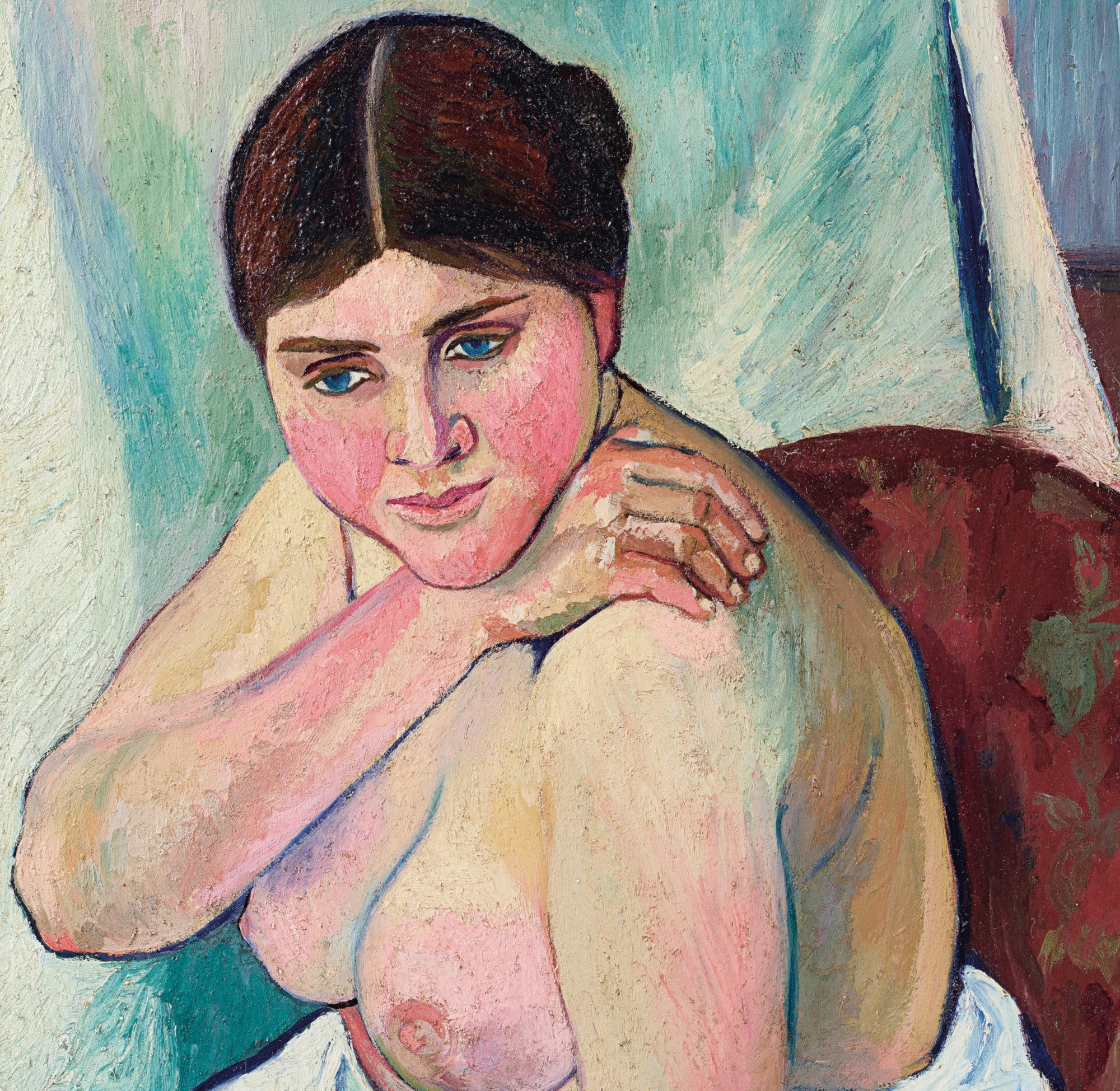 Suzanne Valadon Fine Art Print : Juliette sitting in the armchair