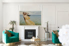 Young woman by the water, Max Nonnenbruch Fine Art Print