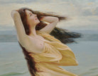 Young woman by the water, Max Nonnenbruch Fine Art Print