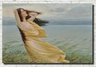 Young woman by the water, Max Nonnenbruch Fine Art Print