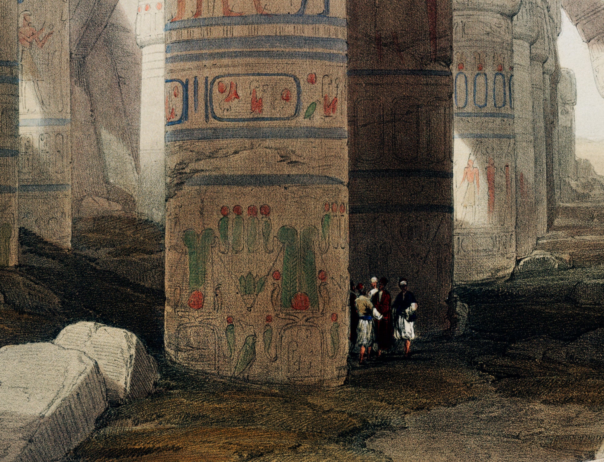 Karnac Temple Ruins, David Roberts Fine Art Print