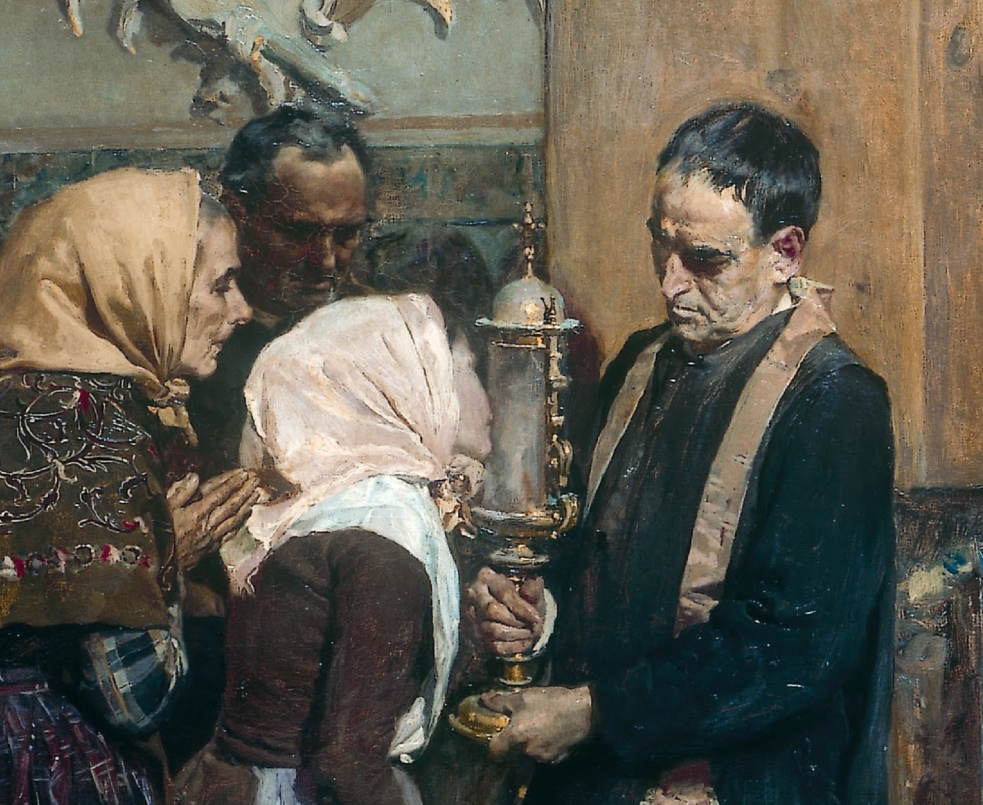 Kissing The Relic, Joaquín Sorolla Fine Art Print
