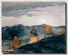 Winslow Homer Fine Art Print : Kissing The Moon
