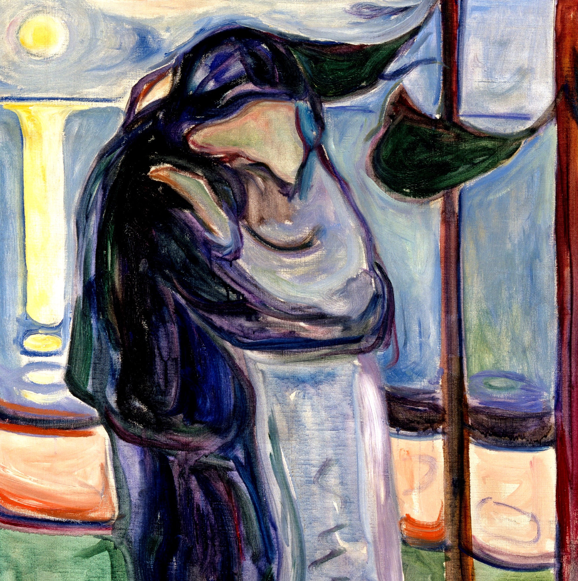 Edvard Munch Fine Art Print, Kiss on the Beach