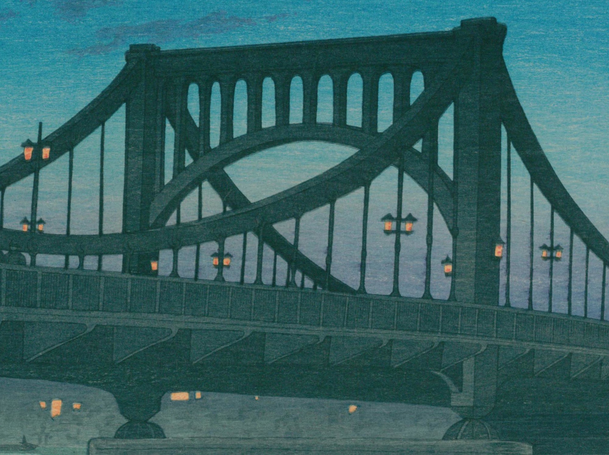 Kiyosu Bridge, Hasui Kawase, Japanese Art Print
