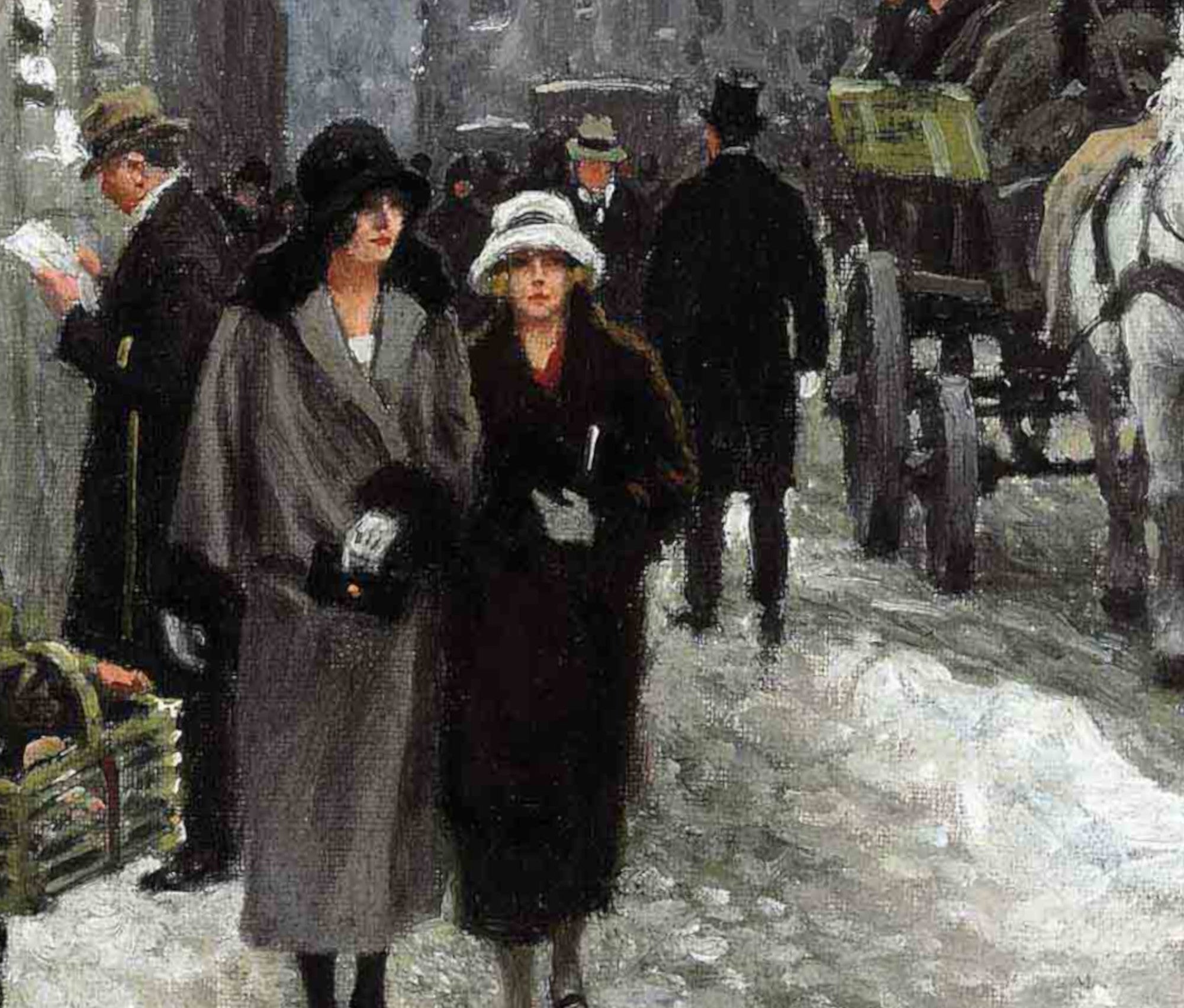 Paul Gustav Fischer Fine Art Print, Købmagergade, Copenhagen
