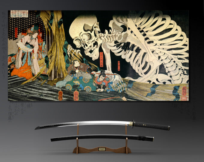 Takiyasha the Witch and the Skeleton Spectre Japanese Fine Art Print from GalleryThane.com