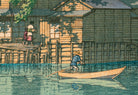 Kuriwatashi stop at Funabori, Hasui Kawase, Japanese Art Print