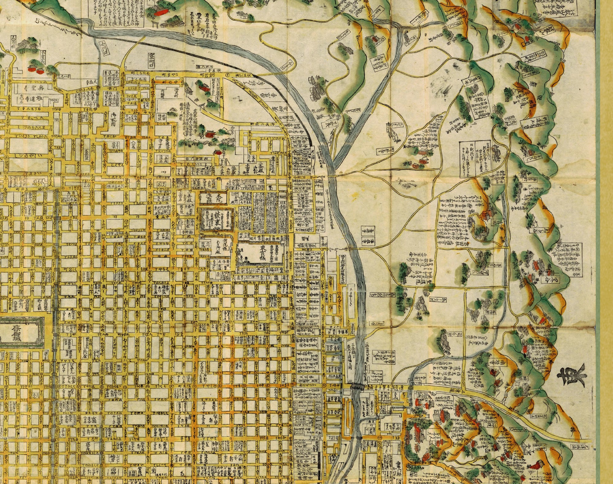 Kyōto Map, Edo Period
