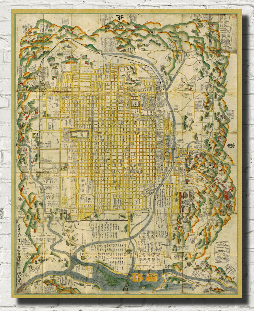 Kyōto Map, Edo Period
