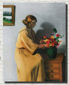 Woman with a bouquet, Félix Vallotton