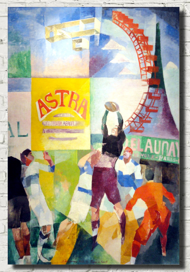 Robert Delaunay Fine Art Print, Cardiff Rugby Team