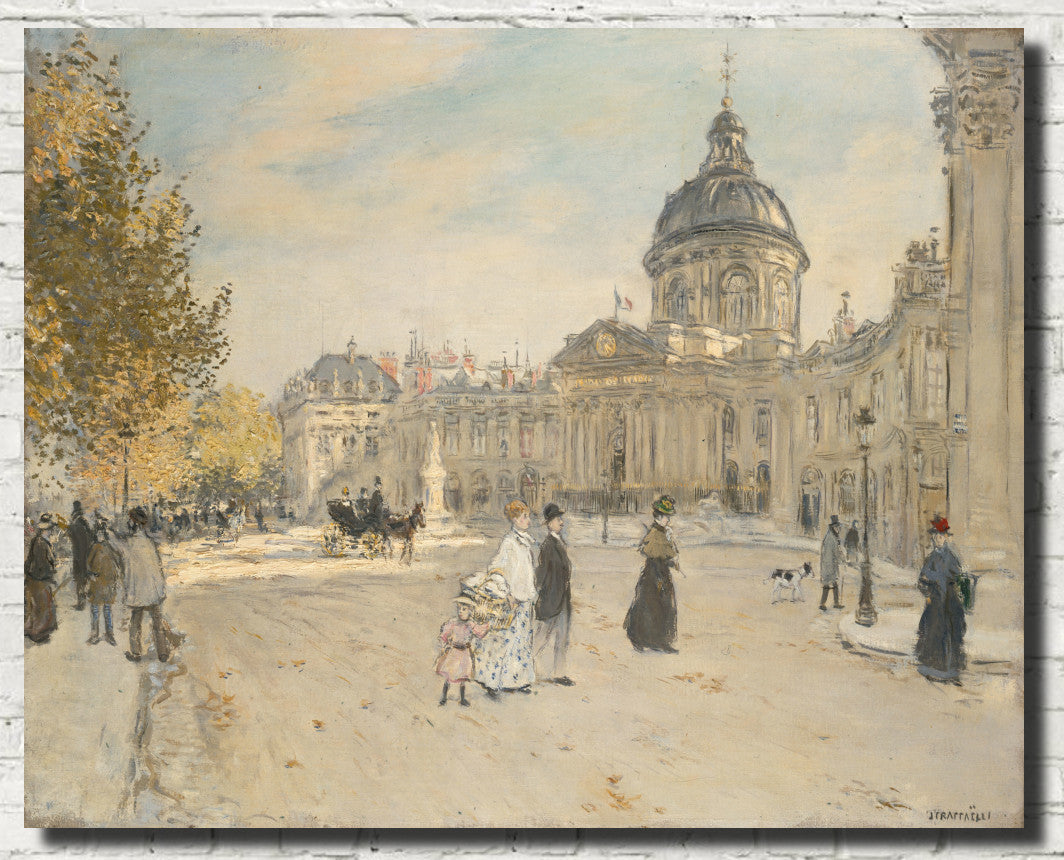 L'Institut, Paris, Jean-François Raffaëlli Fine Art Print