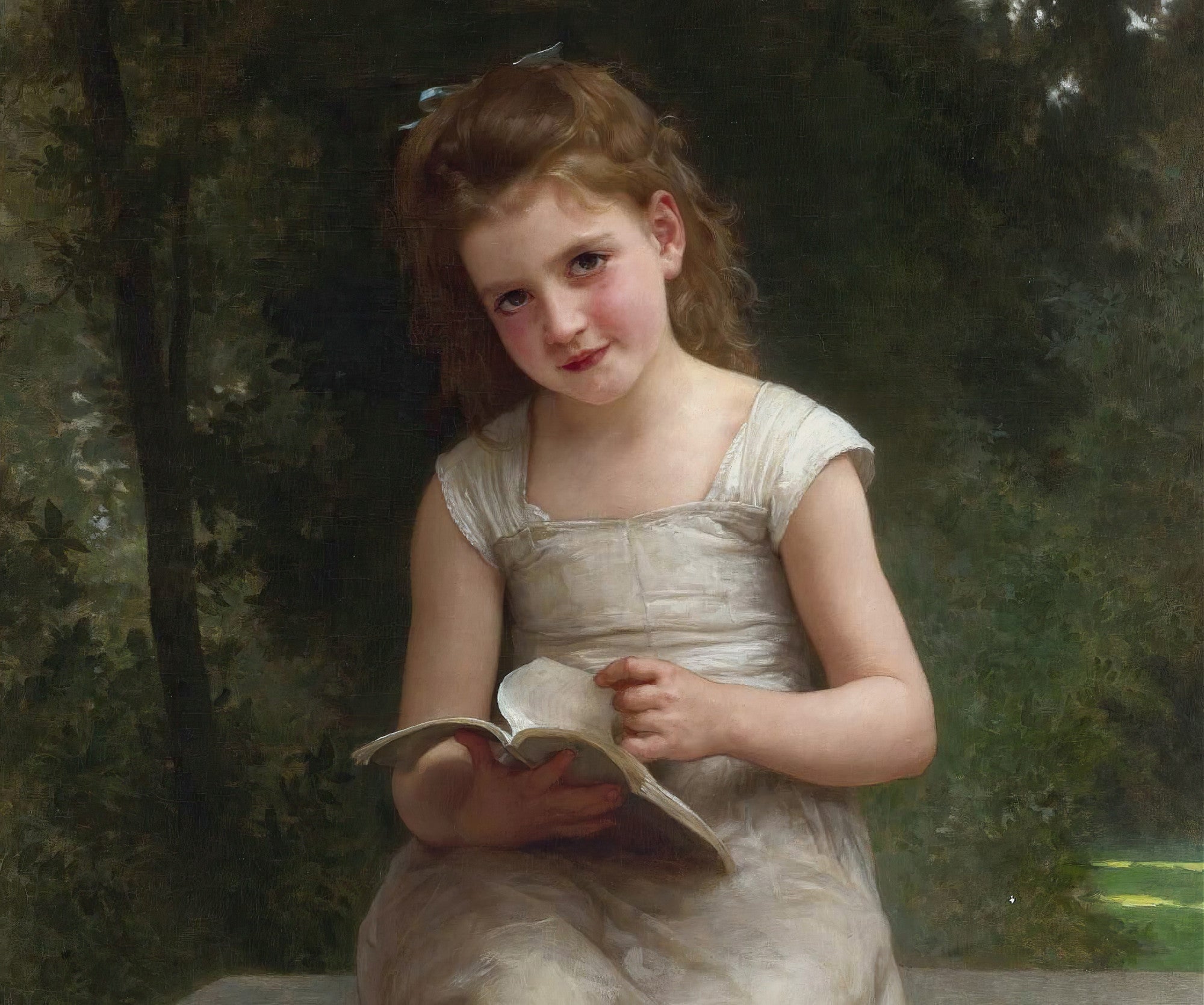 La Liseuse, William-Adolphe Bouguereau Fine Art Print