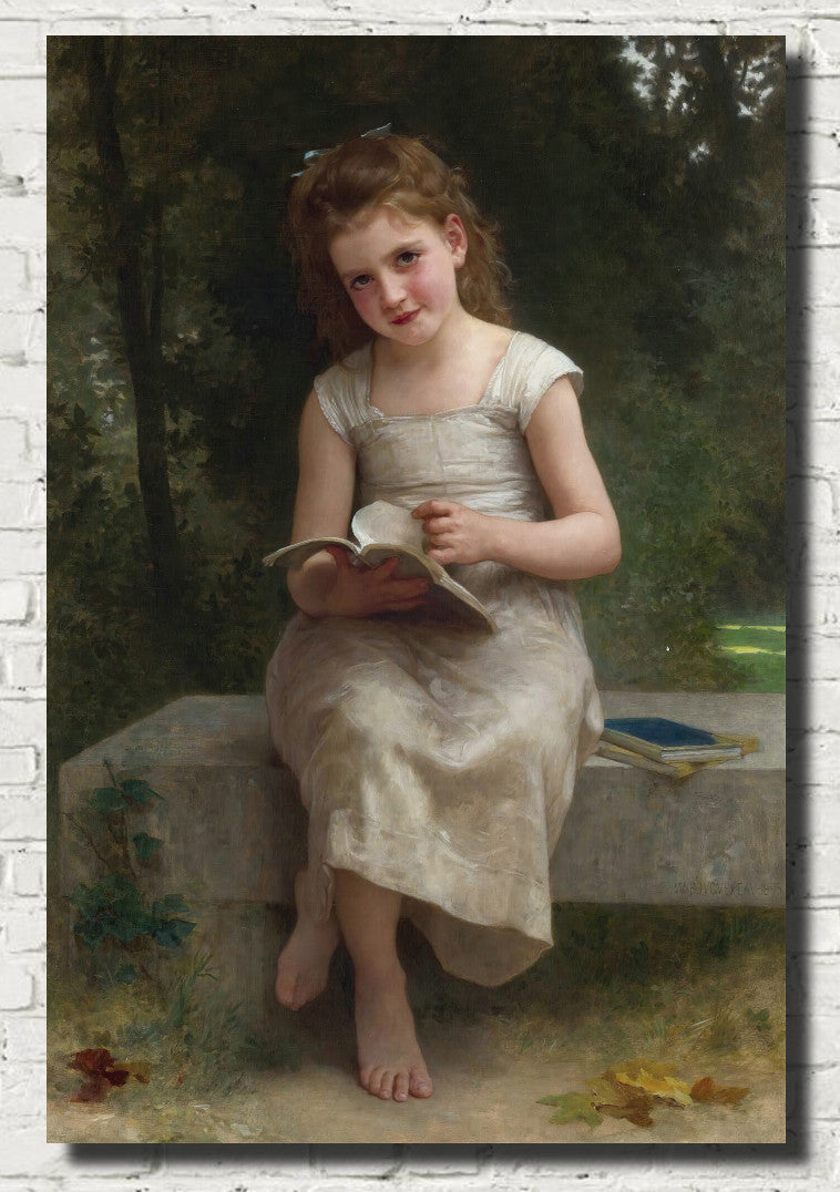 La Liseuse, William-Adolphe Bouguereau Fine Art Print