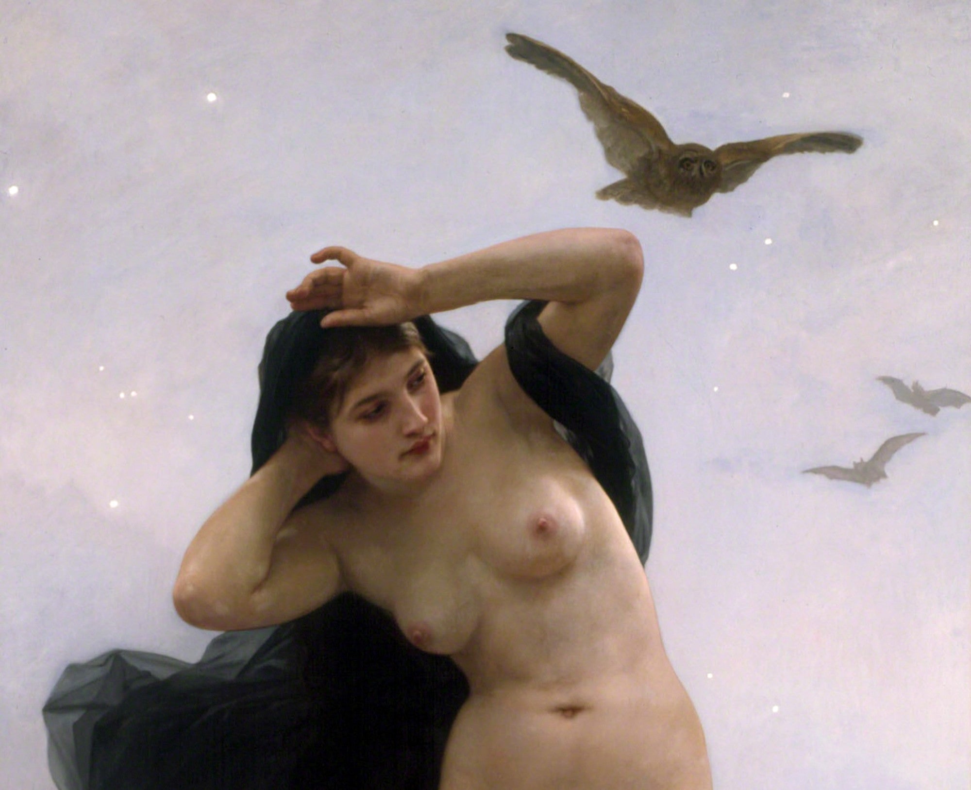 La Nuit, William-Adolphe Bouguereau Fine Art Print