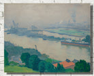 The Seine at Croisset (near Rouen), Albert Marquet, River Landscape