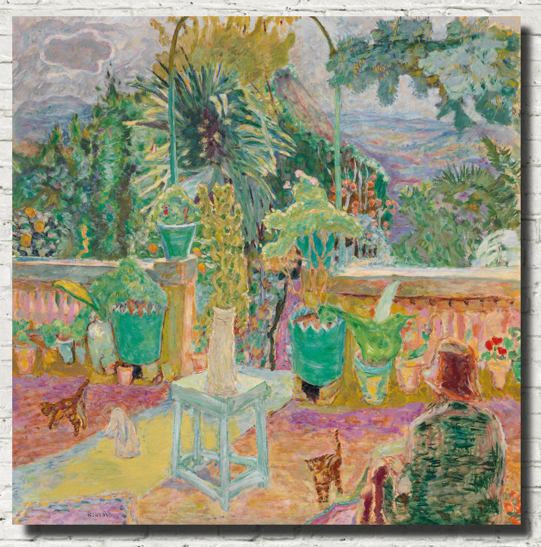 Pierre Bonnard Fine Art Print, A Terrace in Grasse