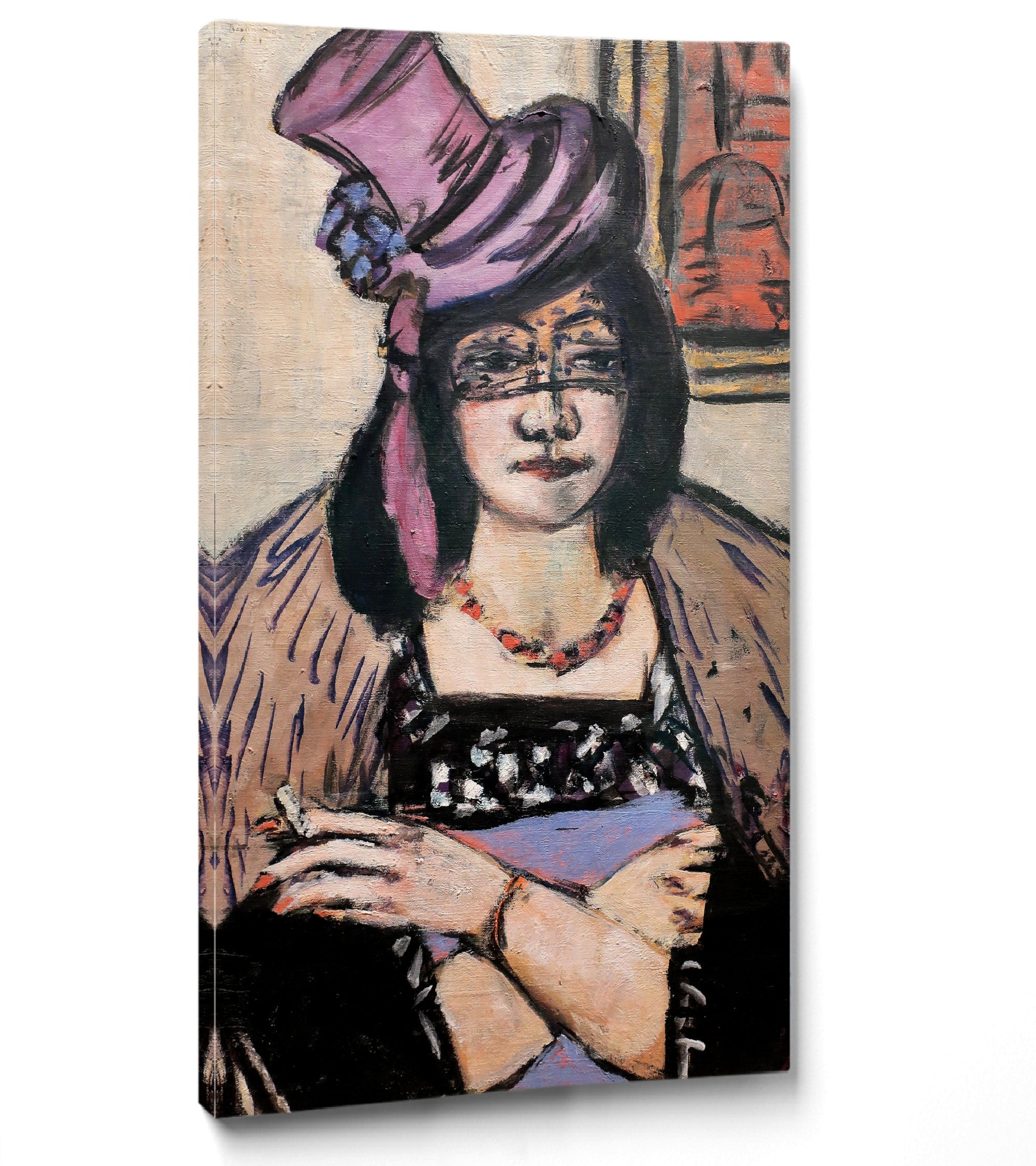 Max Beckmann, Lady with hat and veil - New Objectivity