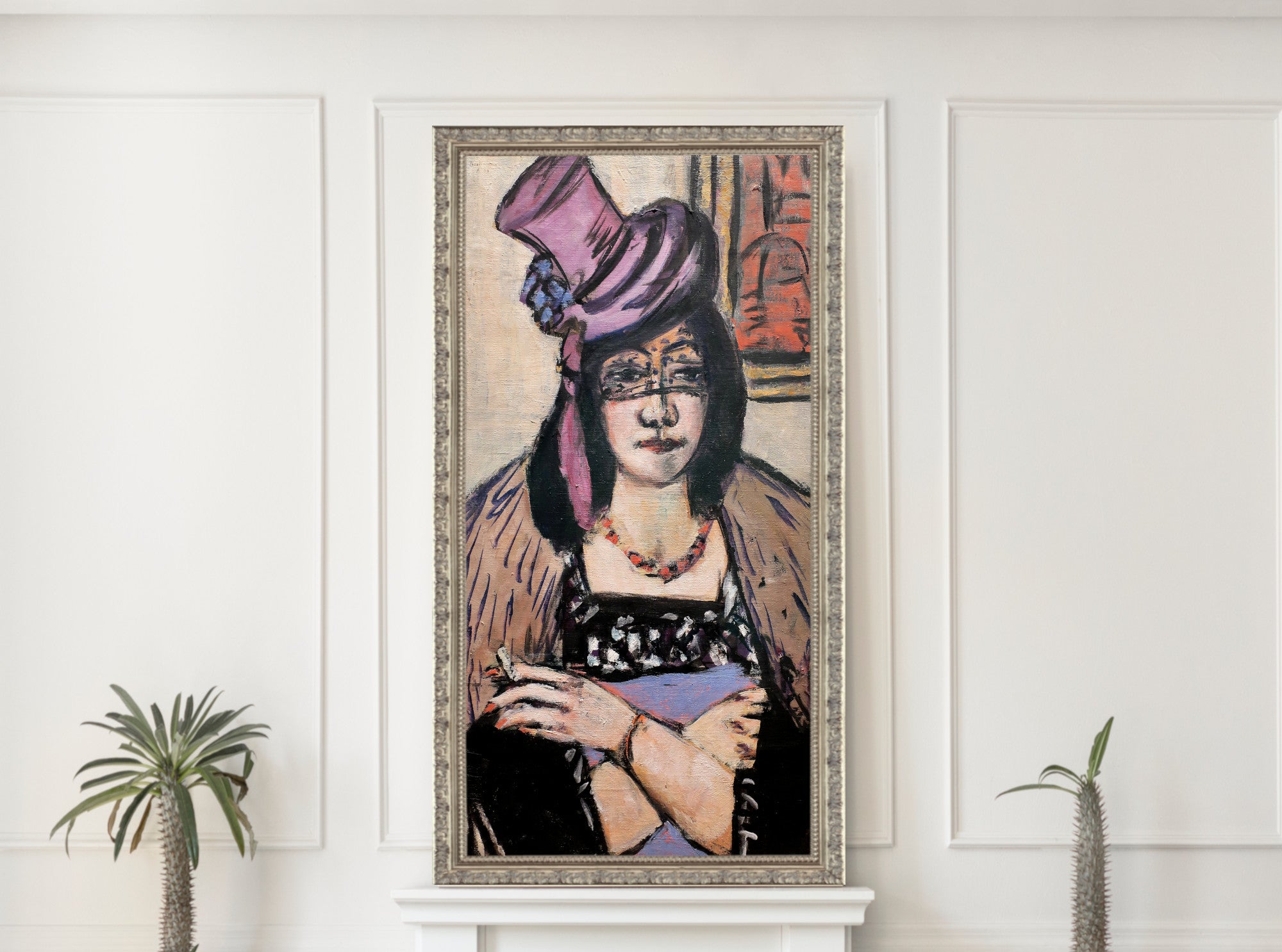 Max Beckmann, Lady with hat and veil - New Objectivity