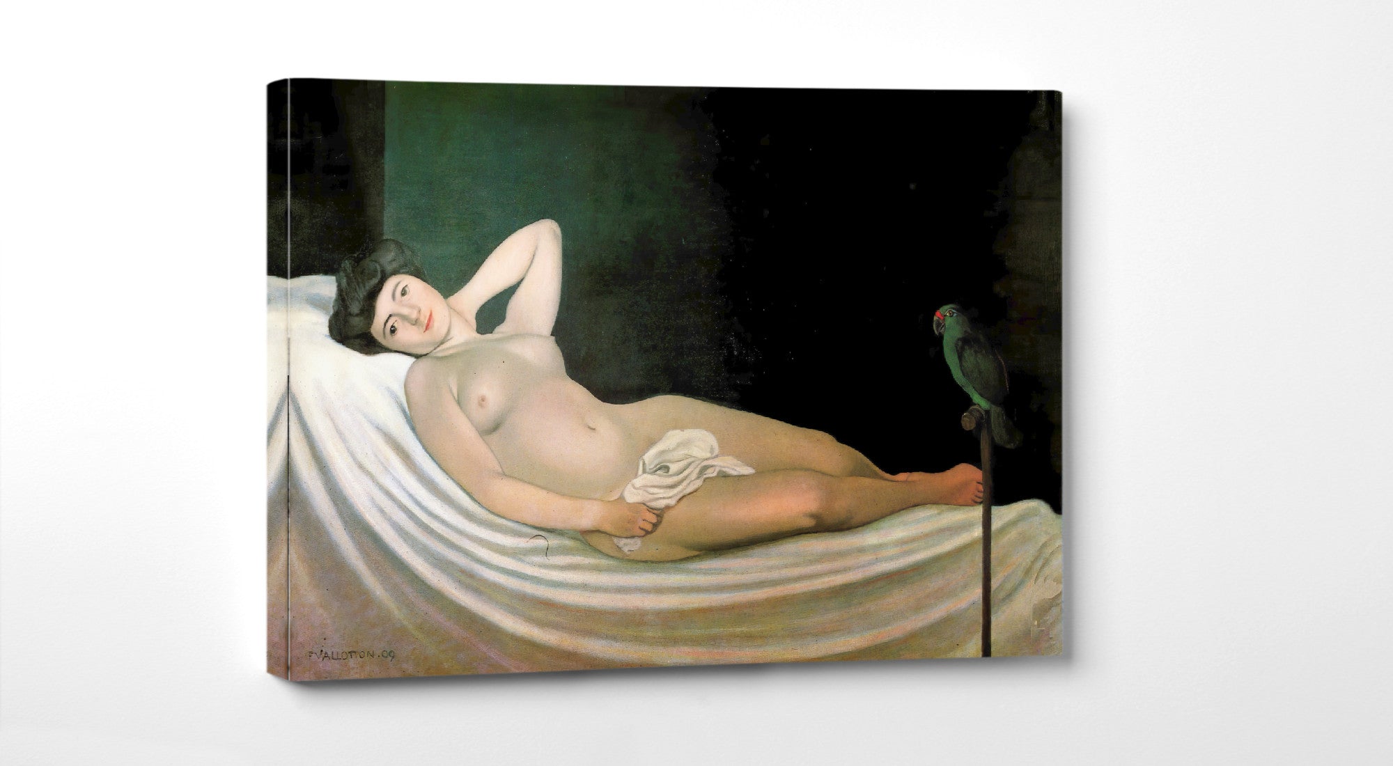 Woman with a Parrot, Félix Vallotton