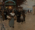 Luigi Loir Fine Art Print: La guignette en bord de Seine