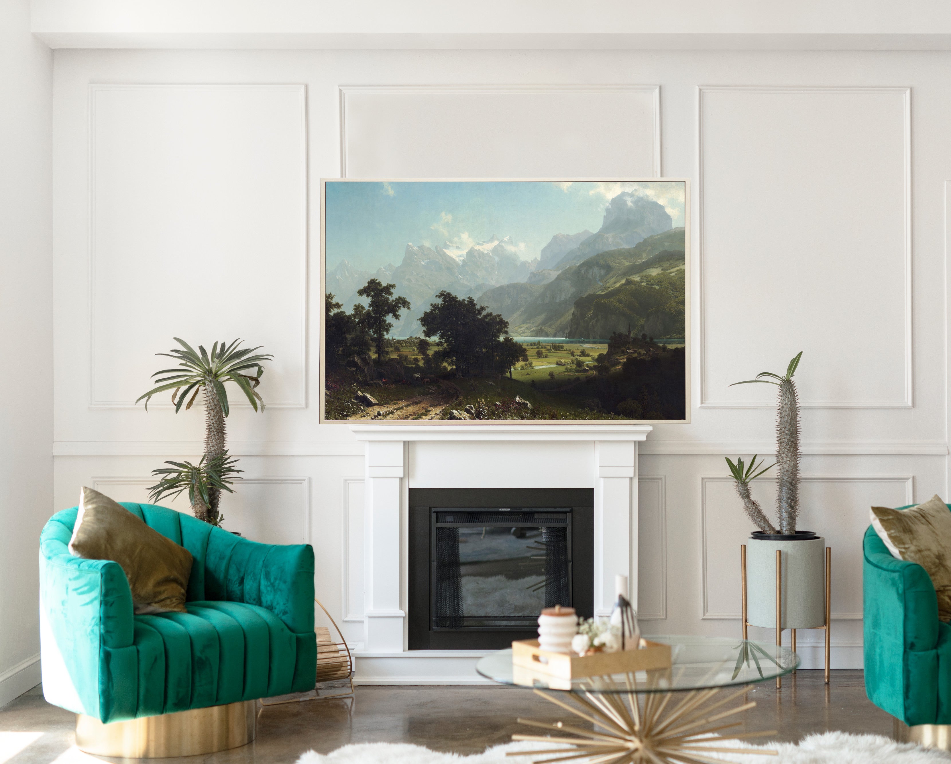 Lake Lucerne, Albert Bierstadt, Landscape Print