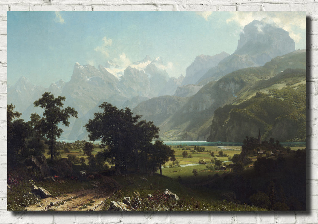 Lake Lucerne, Albert Bierstadt, Landscape Print