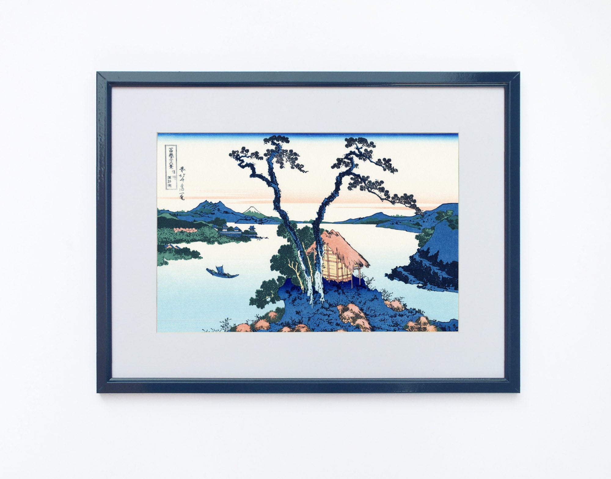 36 Views of Mount Fuji, Inume Pass, Lake Suwa, Shinano Province, Japanese Print