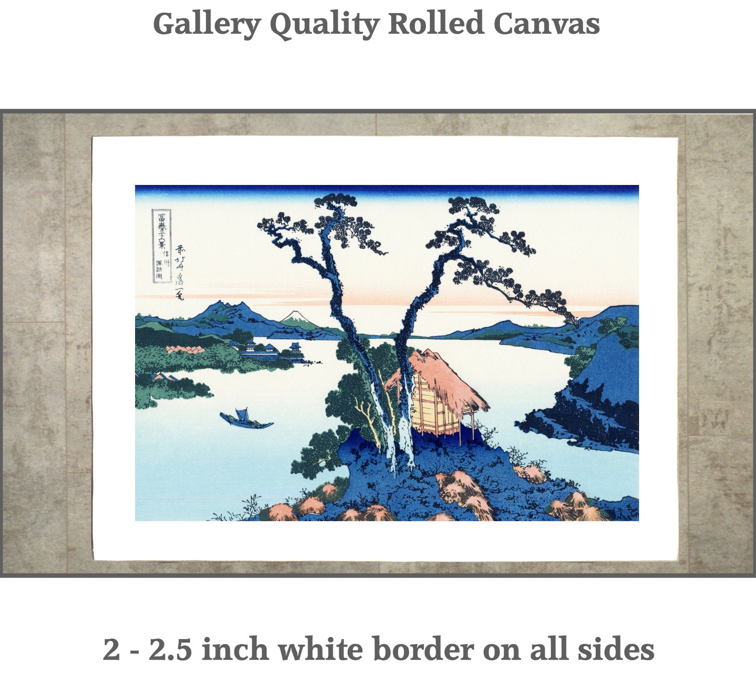 36 Views of Mount Fuji, Inume Pass, Lake Suwa, Shinano Province, Japanese Print