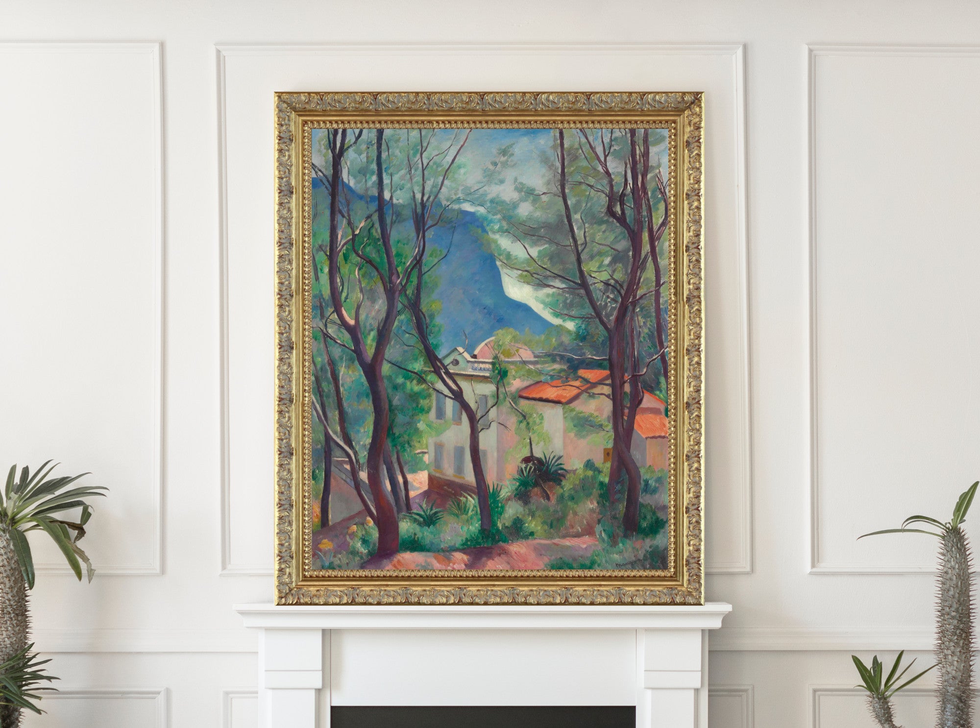 House in the Trees, Fauvist Landscape, Henri Manguin, La maison dans les arbres, Villecroze