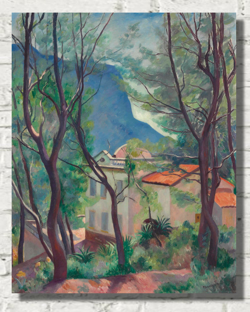 House in the Trees, Fauvist Landscape, Henri Manguin, La maison dans les arbres, Villecroze