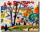 Henry Lyman Saÿen Fine Art Print : Landscape, Bridge, Huntingdon Valley
