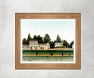 Henri Rousseau Framed Art Print, Landscape and Four Fisherman