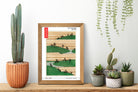 Watanabe Shōtei Exhibition Poster, Japanese Art, Landscape Illustration