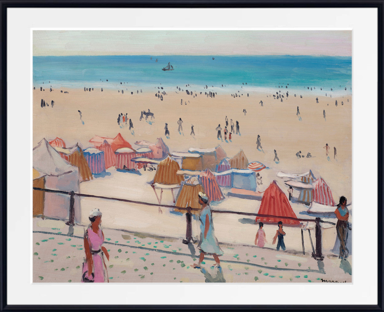 The promenade in Sables d'Olonne, Albert Marquet, Coastal Landscape
