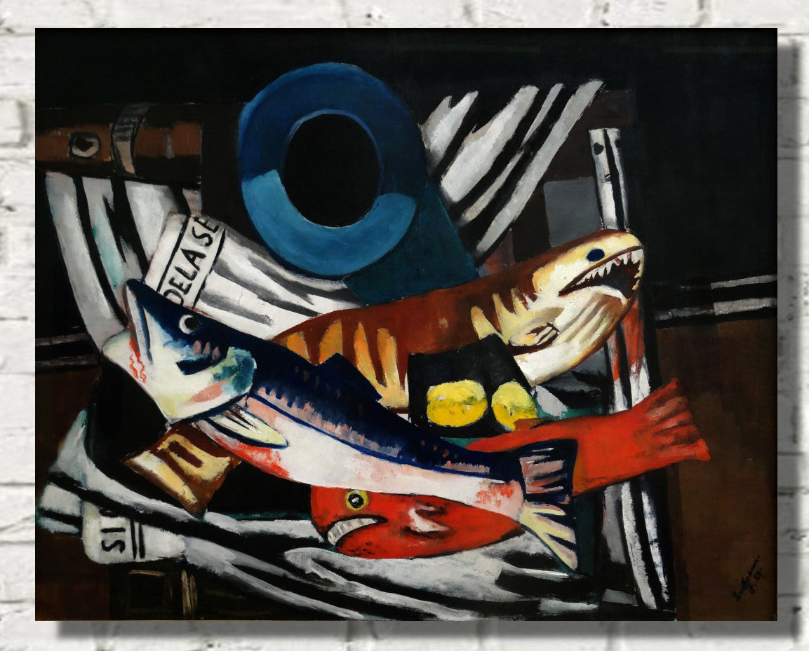 Max Beckmann, Large Still-Life with Fish- New Objectivity