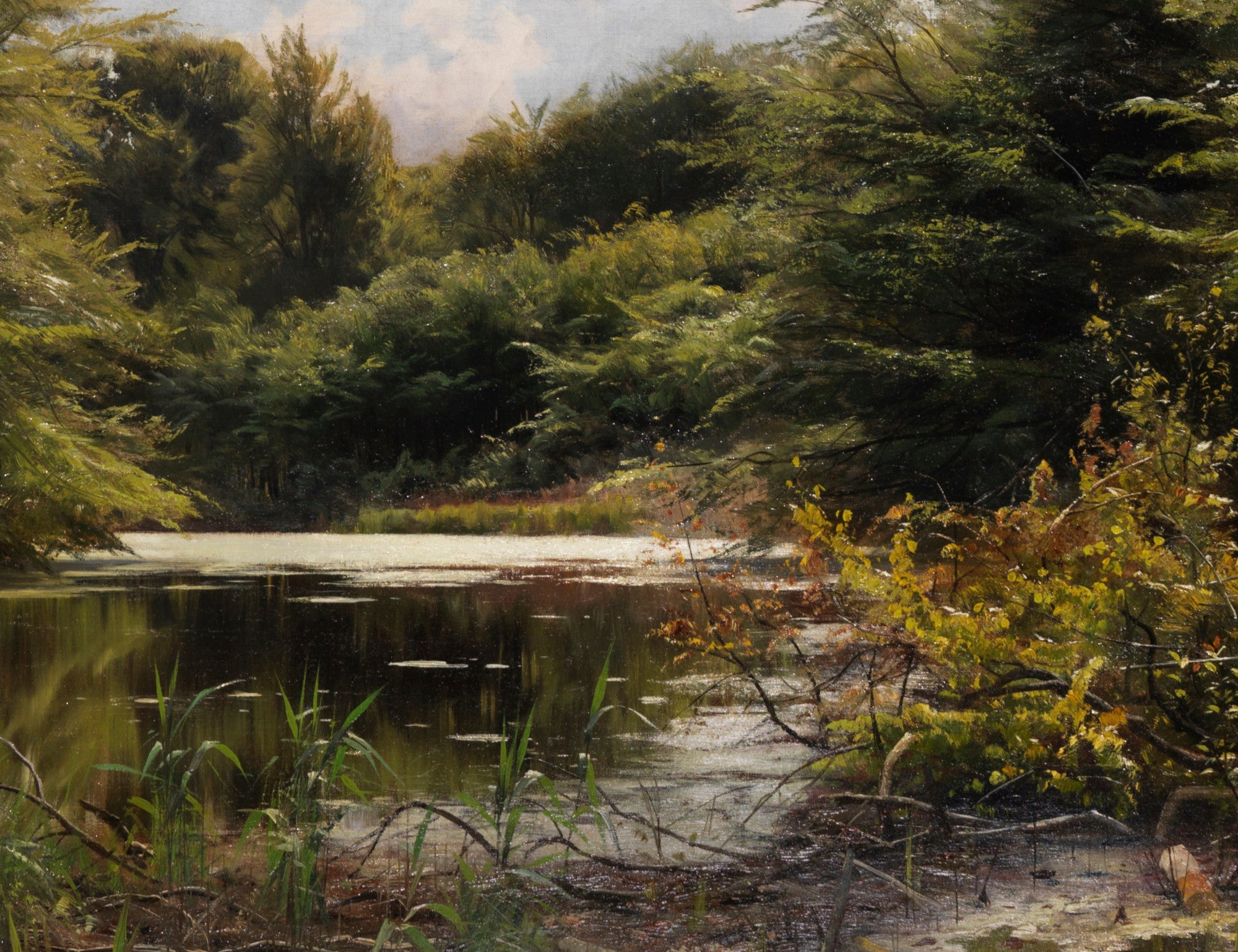 Late summer at Waldteich, Peder Mørk Mønsted Fine Art Print