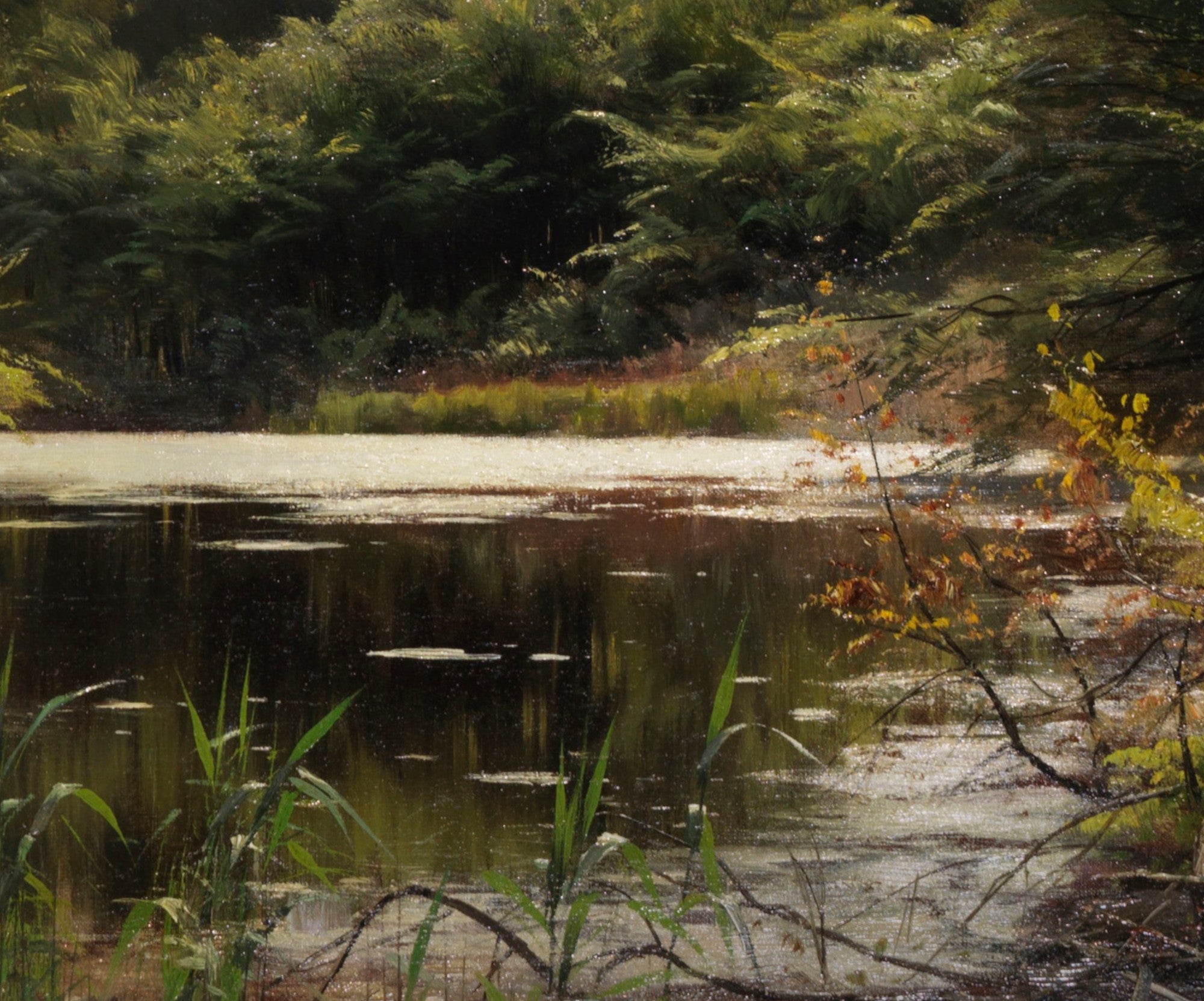 Late summer at Waldteich, Peder Mørk Mønsted Fine Art Print