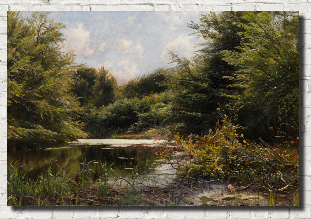 Late summer at Waldteich, Peder Mørk Mønsted Fine Art Print