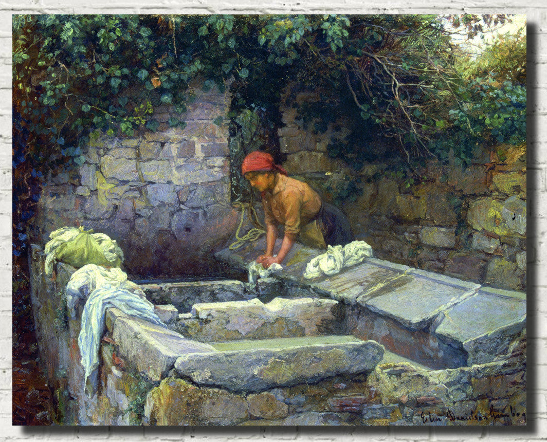 Elin Danielson-Gambogi Fine Art Print: Laundress