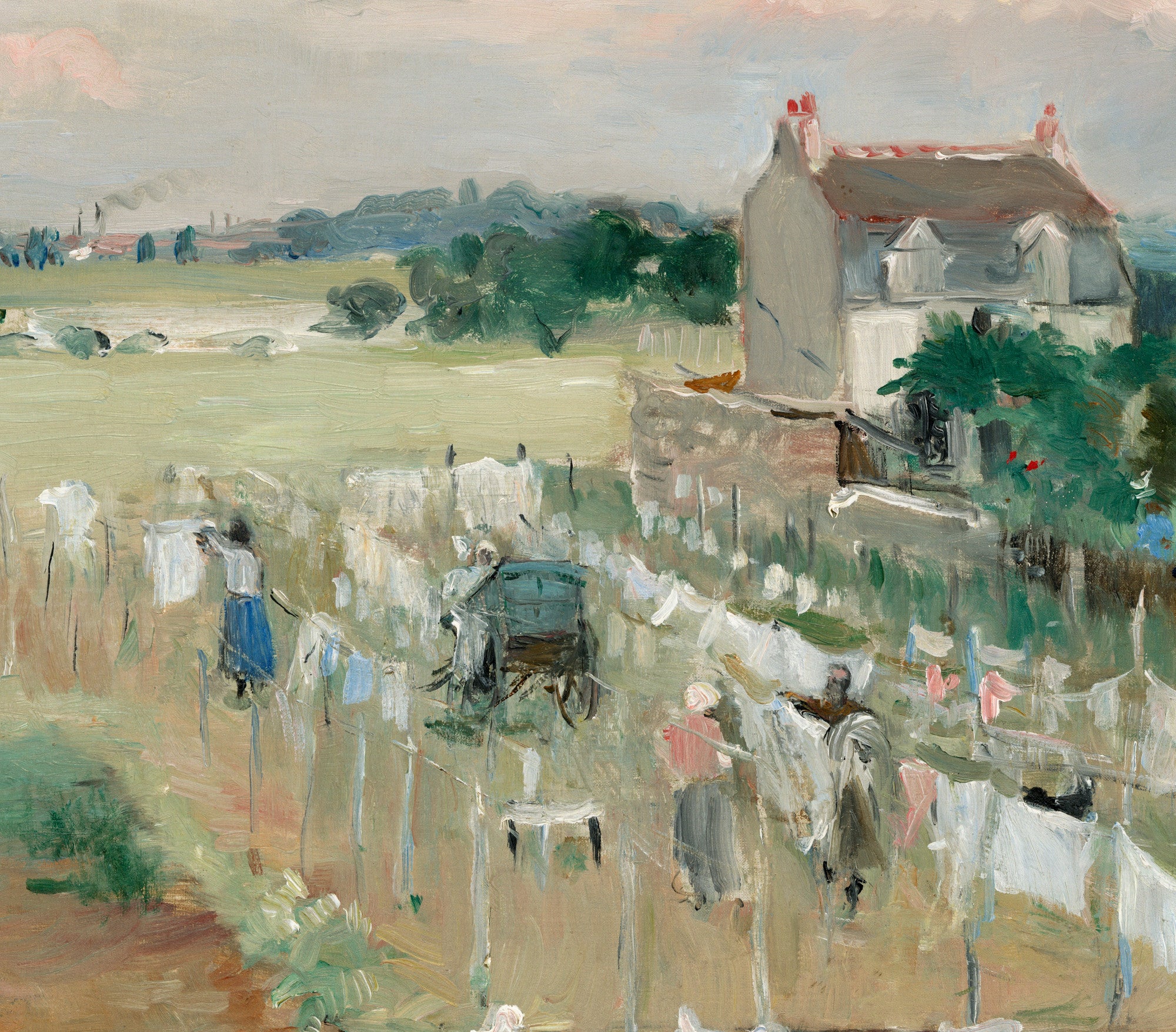 Berthe Morisot, French Fine Art Print : Laundry