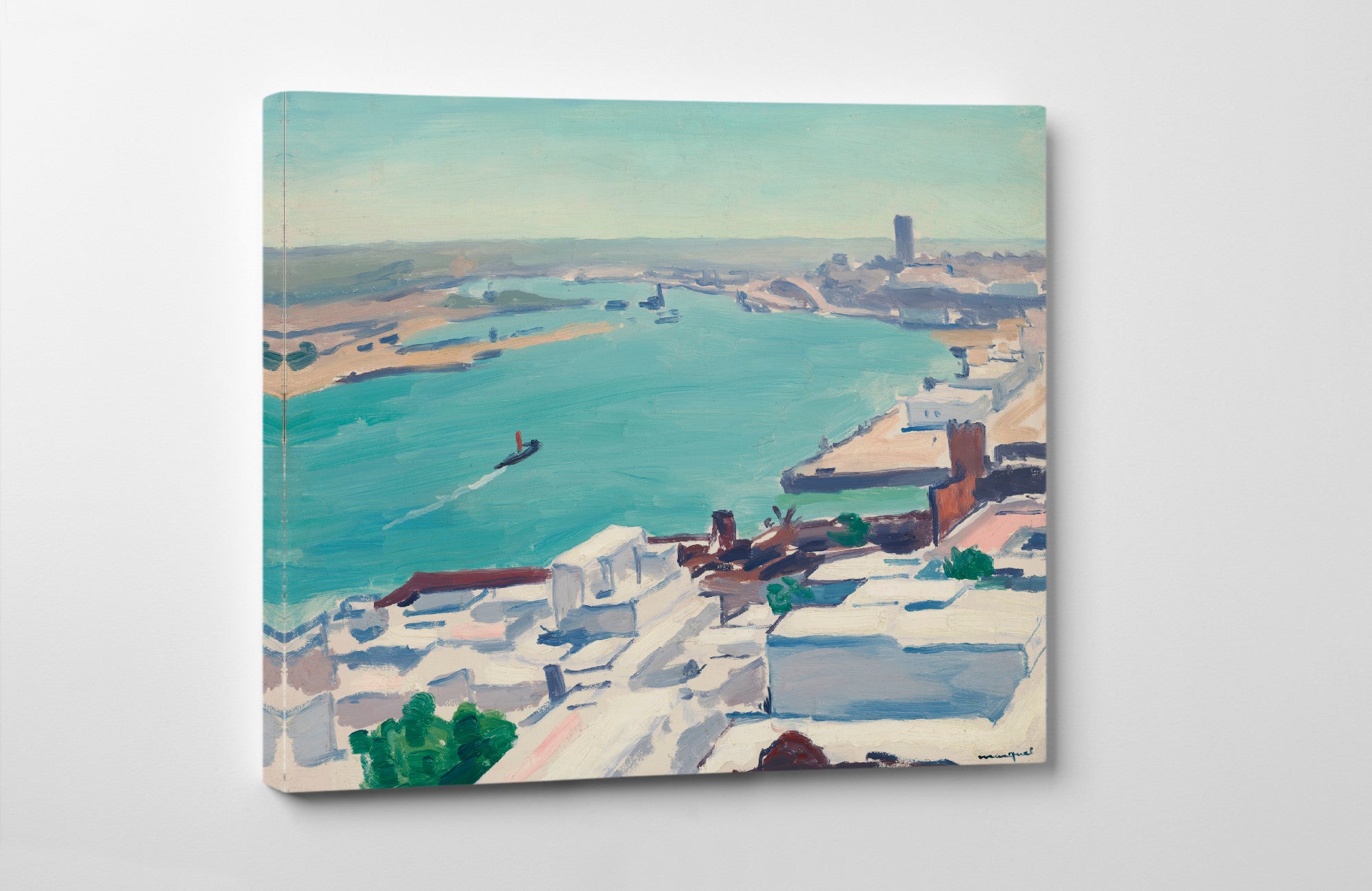 The Bou-Regreg, Seen from the Casbah, Albert Marquet, Morocco Landscape